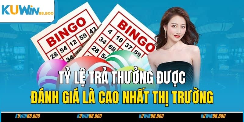 Tỷ lệ trả thưởng của xổ số được đánh giá là cao nhất thị trường